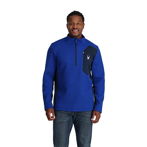 Spyder Bandit Half Zip, Herren, Electric Blue, L von Spyder