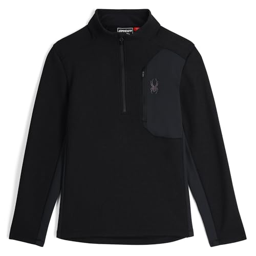 Spyder Bandit Half Zip, Herren, Schwarz, S von Spyder