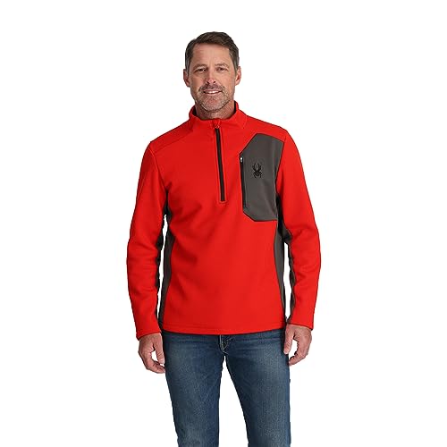 Spyder Bandit Half Zip, Herren, Volcano, M von Spyder