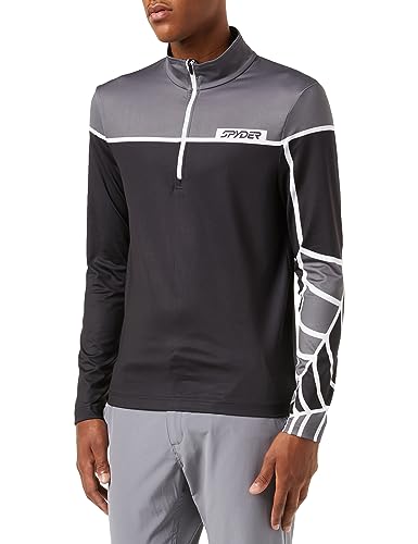 Spyder CAPITOL ZIP T-NECK, Herren, Schwarz, S von Spyder