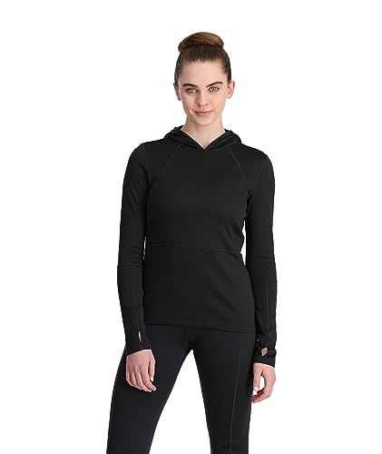Spyder Damen Charger Hoodie Wander-Shirt, Schwarz, S EU Spyder Damen Charger Hoodie Wander-Shirt, Schwarz, S EU von Spyder