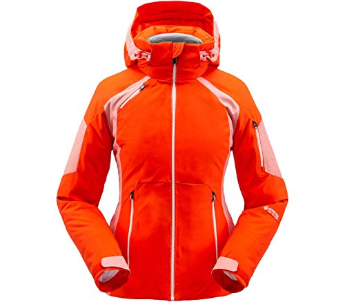 Spyder Damen Schatzi Gore-Tex Infinium Skijacke - Damen Full-Zip Hooded Wintermantel, 4, Sizzle Spyder Damen Schatzi Gore-Tex Infinium Skijacke - Damen Full-Zip Hooded Wintermantel, 4, Sizzle von Spyder