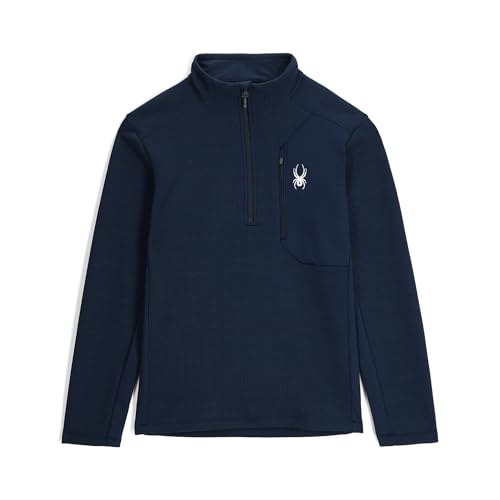 Spyder Herren Bandit Hybrid halbem Reißverschluss Fleecejacke, Echtes Marineblau, Large Spyder Herren Bandit Hybrid halbem Reißverschluss Fleecejacke, Echtes Marineblau, Large von Spyder