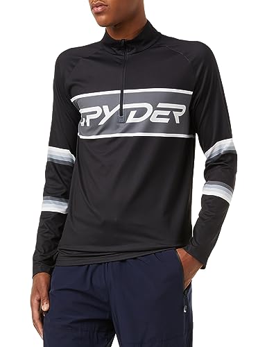 Spyder Herren Standard Premier Zip T-Neck, Schwarz, X-Large von Spyder