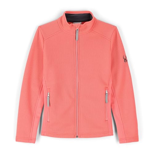 Spyder Mädchen Bandita Fz Fleece Jacke, DARK PINK, 164 EU von Spyder