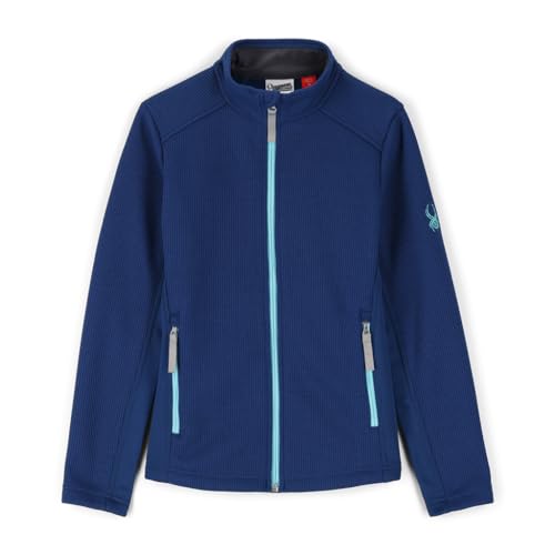 Spyder Mädchen Bandita Fz Fleece Jacke, Navy, S Spyder Mädchen Bandita Fz Fleece Jacke, Navy, S von Spyder