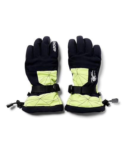 Spyder OVERWEB GLOVES, Jungen, Lime Ice, XL von Spyder