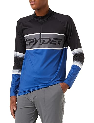 Spyder Premier Zip T-Neck, Herren, Electric Blue, XL von Spyder