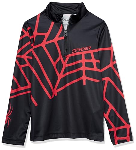 Spyder RADIAL Zip T-Neck, Jungen, Schwarz, L von Spyder