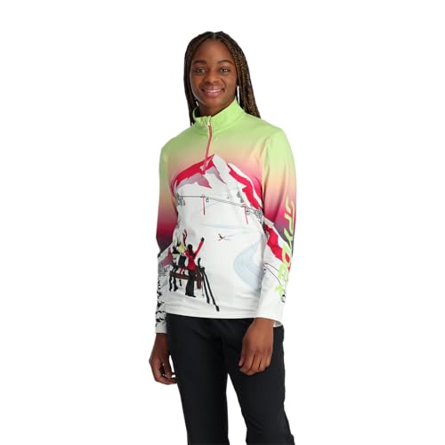Spyder Sunset Zip T-Neck, Damen, Lime Ice, M Spyder Sunset Zip T-Neck, Damen, Lime Ice, M von Spyder