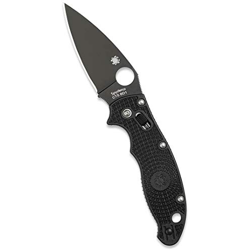 Spyderco, Taschenmesser, Manix 2 Ball Bearing Lock, Klinge: 8.6 cm, schwarz, Klappmesser, Taschenclip von Spyderco