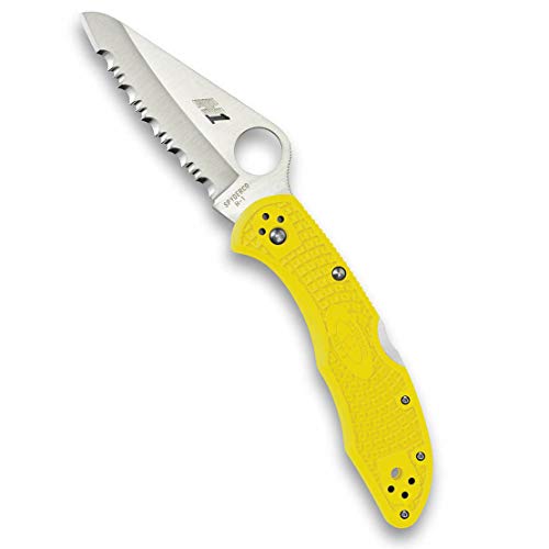 Spyderco, Taschenmesser, Salt 2, Klinge: 7.6 cm, Rot, Klappmesser, Wellenschliff, Taschenclip, satin finish Spyderco, Taschenmesser, Salt 2, Klinge: 7.6 cm, Rot, Klappmesser, Wellenschliff, Taschenclip, satin finish von Spyderco