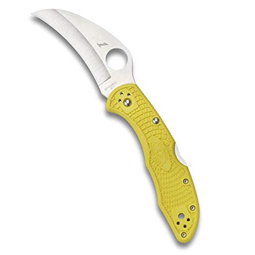 Spyderco, Taschenmesser, Tasman Salt 2 Lockback, Klinge: 7 cm, Rot, Klappmesser, Taschenclip, Satin Finish, gelb Spyderco, Taschenmesser, Tasman Salt 2 Lockback, Klinge: 7 cm, Rot, Klappmesser, Taschenclip, Satin Finish, gelb von Spyderco