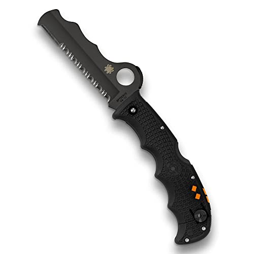 Spyderco Assist C79PSBBK Leichtes Messer mit 9,4 cm langer VG-10-Stahlklinge und schwarzem, leichtem FRN-Griff – CombinationEdge Spyderco Assist C79PSBBK Leichtes Messer mit 9,4 cm langer VG-10-Stahlklinge und schwarzem, leichtem FRN-Griff – CombinationEdge von Spyderco