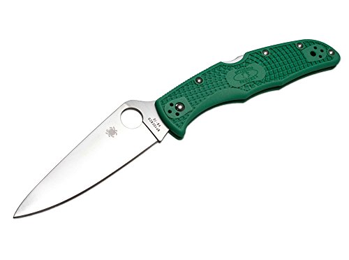 Spyderco C10FPGR Unisex – Erwachsene Taschenmesser Endura Flat Ground Grün, 21,5 cm von Spyderco