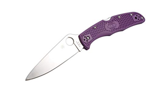Spyderco C11FPBL Unisex – Erwachsene Taschenmesser Endura Flat Ground Violett, 21.5 von Spyderco