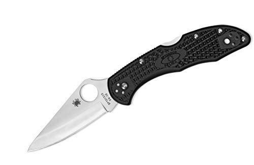 Spyderco C11PBK Unisex – Erwachsene Taschenmesser Delica 4, schwarz, 17.5 von Spyderco