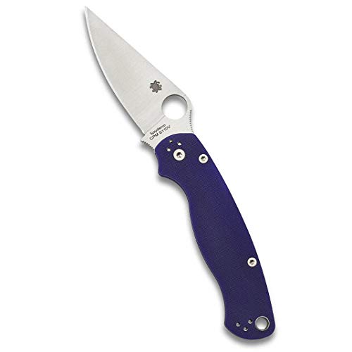 Spyderco C81GPDBL2 sc81gpdbl2 Klappmesser Unisex Erwachsene, Blau Ozean, ozeanblau, 3.4 Inches von Spyderco