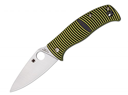 Spyderco Carribean Leaf Taschenmesser Gelb, Klingenlänge: 9,4 cm, 01SP240 von Spyderco