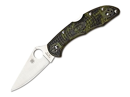 Spyderco Delica Zome Taschenmesser Grün, Klingenlänge: 7,4 cm, 01SP921 von Spyderco