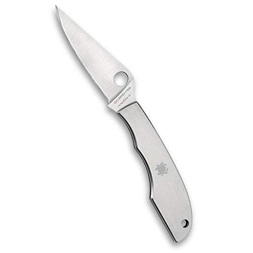 Spyderco Erwachsene Grasshopper kompaktes Slip-Joint-Messer aus Edelstahl, Silber Spyderco Erwachsene Grasshopper kompaktes Slip-Joint-Messer aus Edelstahl, Silber von Spyderco