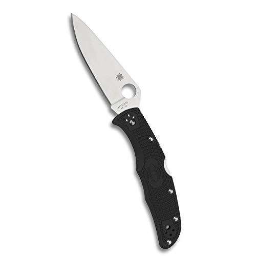 Spyderco Men's Einhandmesser Endura Flat Ground Glatte Klinge, Black, One Size von Spyderco