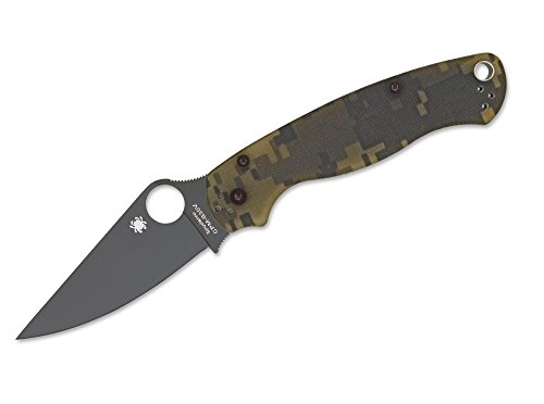 Spyderco Messer para-Military 2 Camo G-10 Plain BLK Blade, braun, One Size von Spyderco