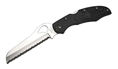 Spyderco Unisex – Erwachsene Taschenmesser Cara Cara2 Rescue Black Frn Spyderedge, schwarz, 22,2 cm Spyderco Unisex – Erwachsene Taschenmesser Cara Cara2 Rescue Black Frn Spyderedge, schwarz, 22,2 cm von Spyderco
