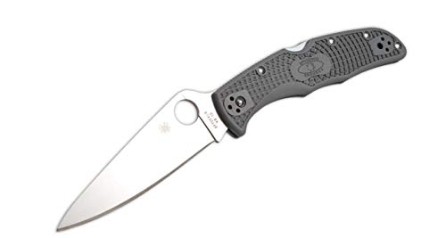 Spyderco C10FPGY Unisex – Erwachsene Taschenmesser Endura Flat Ground Grau, 21.5 , von Spyderco