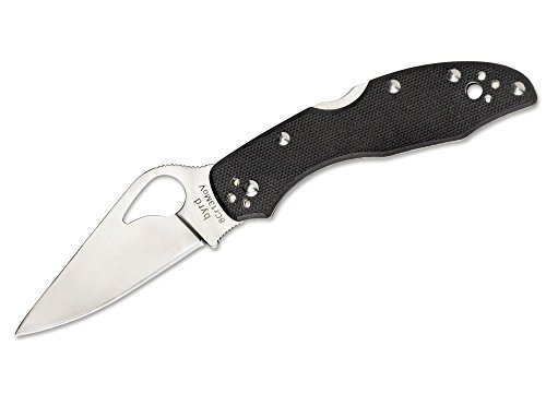 Spyderco BY04GP Unisex – Erwachsene Taschenmesser Meadowlark G10 Glatt, schwarz, 17,5 cm von Spyderco