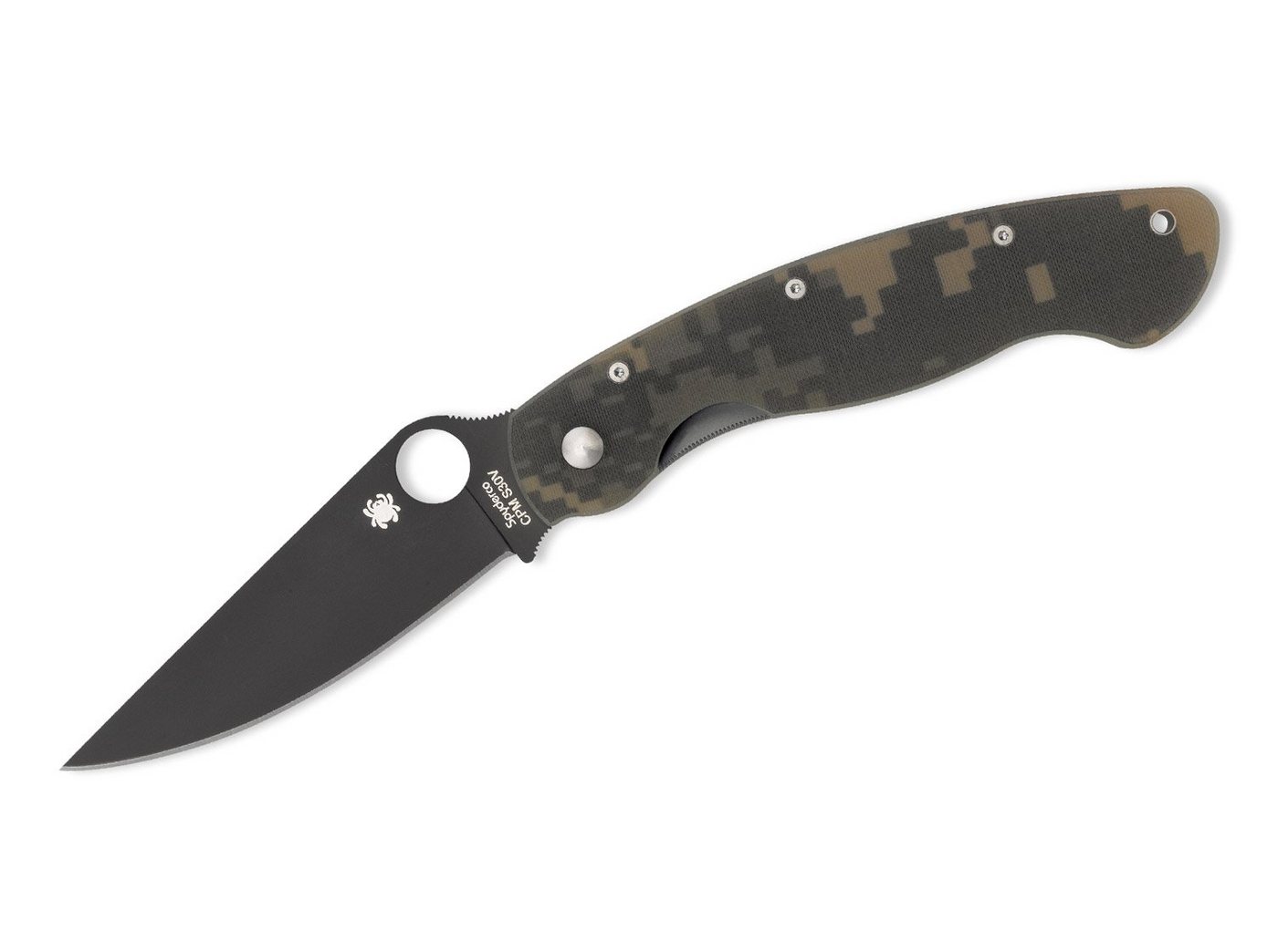 Spyderco Taschenmesser Military Digital Camo G10 Black - USA C36GPCMOBK Spyderco Taschenmesser Military Digital Camo G10 Black - USA C36GPCMOBK von Spyderco