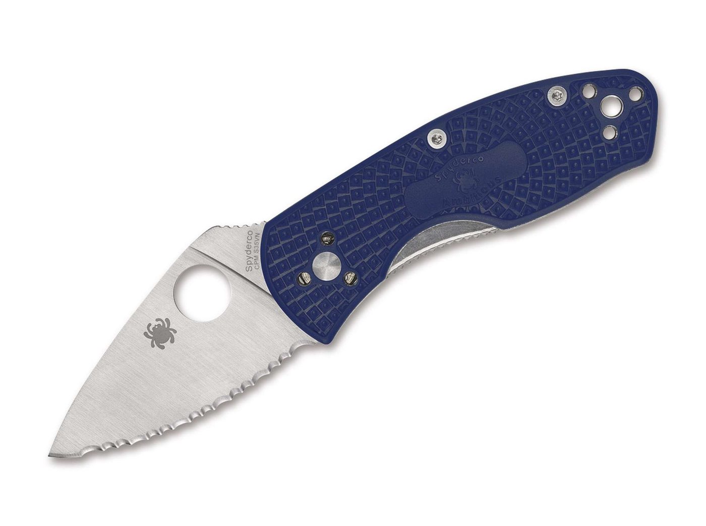 Spyderco Taschenmesser Spyderco Ambitious Lightweight CPM-S35VN Blue SpyderEdge C148SBL Spyderco Taschenmesser Spyderco Ambitious Lightweight CPM-S35VN Blue SpyderEdge C148SBL von Spyderco