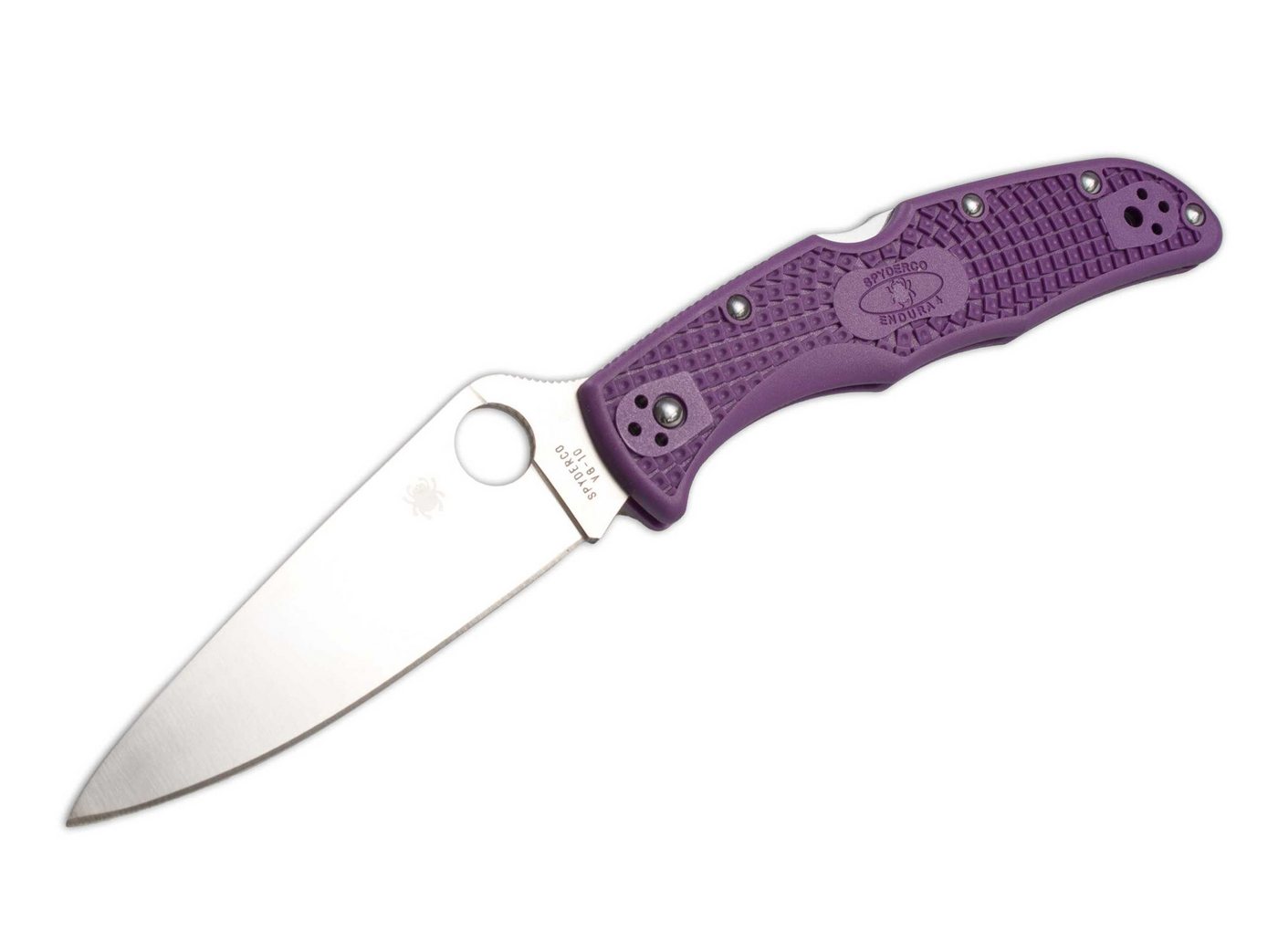 Spyderco Taschenmesser Spyderco Endura Flat Ground Violett von Spyderco