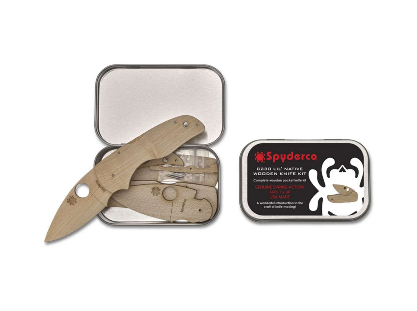 Spyderco Taschenmesser Spyderco Wooden Kit Lil' Native Spyderco Taschenmesser Spyderco Wooden Kit Lil' Native von Spyderco