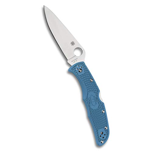 Spyderco Unisex – Erwachsene, Taschenmesser, Endura 4 Lockback Blue, Klinge: 9.5 cm, Rot, Klappmesser, Taschenclip, blau, Einheitsgröße, C10FPBL Spyderco Unisex – Erwachsene, Taschenmesser, Endura 4 Lockback Blue, Klinge: 9.5 cm, Rot, Klappmesser, Taschenclip, blau, Einheitsgröße, C10FPBL von Spyderco