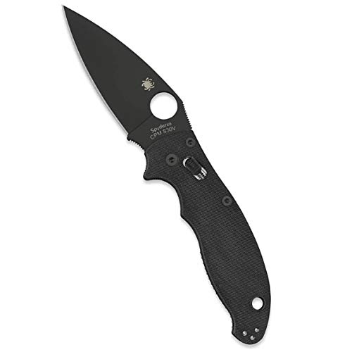 Spyderco Unisex – Erwachsene, Taschenmesser, Manix 2 Ball Bearing Lock, 8.6 cm, G10, Klappmesser, Taschenclip, Schwarze Klinge, 8""", SC101GPBBK2-BRK von Spyderco