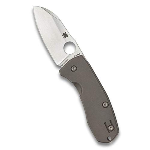 Spyderco Unisex – Erwachsene, Taschenmesser, Techno 2 Framelock, Klinge: 6.4 cm, Sheepsfoot, Klappmesser, Taschenclip, Stonewashed, grau, 15 cm, C158TIP2 Spyderco Unisex – Erwachsene, Taschenmesser, Techno 2 Framelock, Klinge: 6.4 cm, Sheepsfoot, Klappmesser, Taschenclip, Stonewashed, grau, 15 cm, C158TIP2 von Spyderco