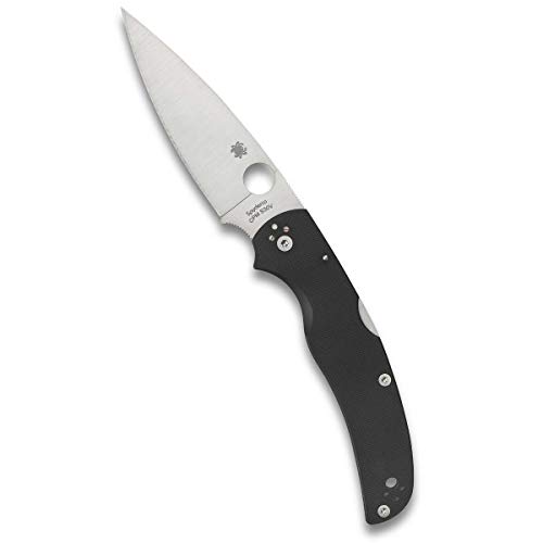 Spyderco C244GP Unisex – Erwachsene, schwarz, Taschenmesser, Native Chief Lockback, Klinge: 10.2 cm, G10, Klappmesser, Taschenclip, Satin Finish, 13 cm von Spyderco