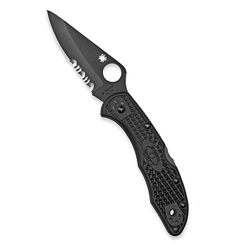 Spyderco, Klappmesser, Delica 4 Lockback Black, Länge geschlossen: 10.8 cm, Typ: Lockback von Spyderco