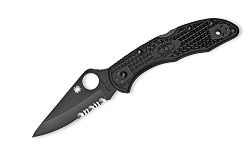 Spyderco Unisex – Erwachsene Delica 4 Lightweight All Black Taschenmesser, Schwarz, 18.1 Spyderco Unisex – Erwachsene Delica 4 Lightweight All Black Taschenmesser, Schwarz, 18.1 von Spyderco