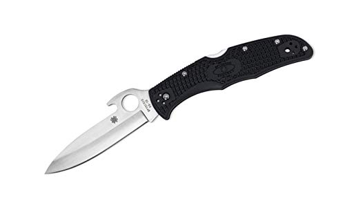 Spyderco Unisex – Erwachsene Taschenmesser Endura Wave Glatt, schwarz, 21.5 von Spyderco