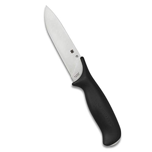 Spyderco Zoomer FB42GP Messer mit fester Klinge, 13,2 cm CPM 20CV Edelstahlklinge und hochwertiger handgefertigter Lederscheide – PlainEdge Spyderco Zoomer FB42GP Messer mit fester Klinge, 13,2 cm CPM 20CV Edelstahlklinge und hochwertiger handgefertigter Lederscheide – PlainEdge von Spyderco
