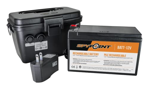 SpyPoint Batterie 12 V KIT, Schwarz, 690903 von Spypoint