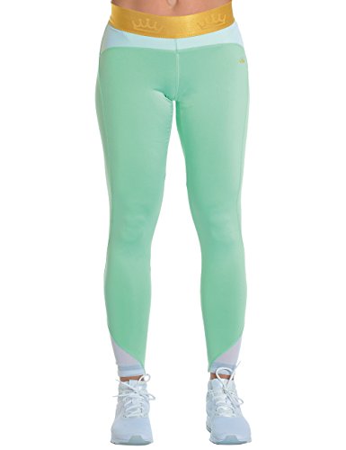 Squat Queen Leggings lang "Paradise Ocean", mint/weiß, Größe M, 1er Pack von Squat Queen