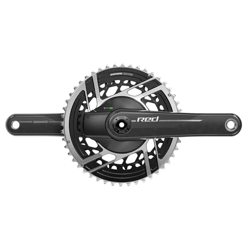 SRAM Red AXS Power Meter Kurbelgarnitur, 170 mm, 2 x 12-Gang, 46/33t, 8-Bolzen Direktmontage, Dub-Spindel-Schnittstelle, Natur SRAM Red AXS Power Meter Kurbelgarnitur, 170 mm, 2 x 12-Gang, 46/33t, 8-Bolzen Direktmontage, Dub-Spindel-Schnittstelle, Natur von Sram