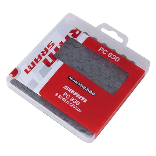 SRAM Unisex – Erwachsene Strebenschutz Führung Kette PC 830 Hebelschellen-Kit, grau, 8-Fach, 114 Glieder SRAM Unisex – Erwachsene Strebenschutz Führung Kette PC 830 Hebelschellen-Kit, grau, 8-Fach, 114 Glieder von Sram