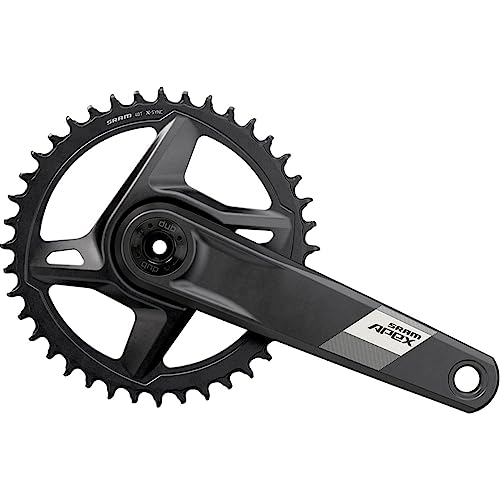 Sram Unisex – Erwachsene Apex Kurbelgarnitur, Schwarz, 175mm, 40t Direct Mount von Sram