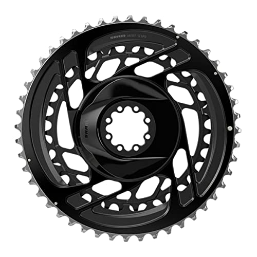 Sram Unisex – Erwachsene Force D2 Road 2X12-Fach Kettenblät, Schwarz, 48/35 Zähne von Sram