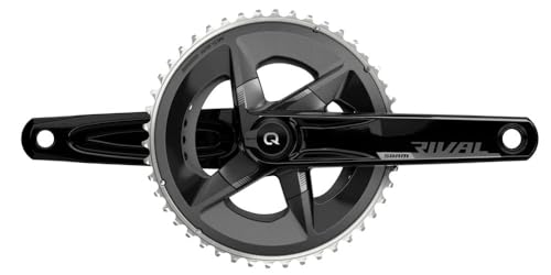 Sram Unisex – Erwachsene Rival Kurbelgarnitur, Schwarz Aluminium, 46-33 von Sram