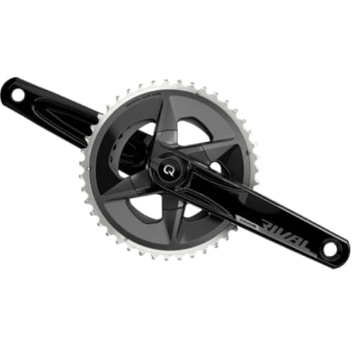 Sram Unisex – Erwachsene Rival Kurbelgarnitur, Schwarz Aluminium, 46-33 von Sram